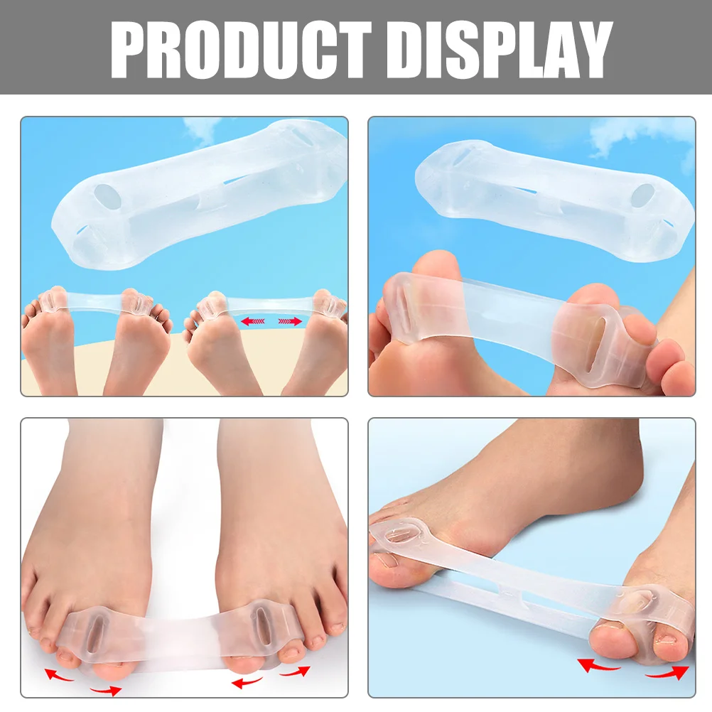 

3Pcs Toe Separator Big Toe Corrector Bunion Spacer for Plantar Fasciitis Relief Comfortable Durable Elastic Sebs Material