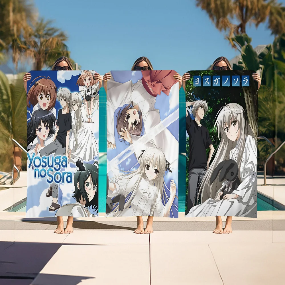 Kasugano Sora Yosuga No Beach Towel Colorful Bath Towels For Girl Microfiber Quick Dry Custom Sand Free Beach Yoga Spa Gym Pool