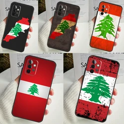 Lebanon Flag Map Phone Case For Samsung Galaxy A53 A33 A13 A12 A32 A52 A14 A34 A54 A15 A25 A35 A55 A71 A51