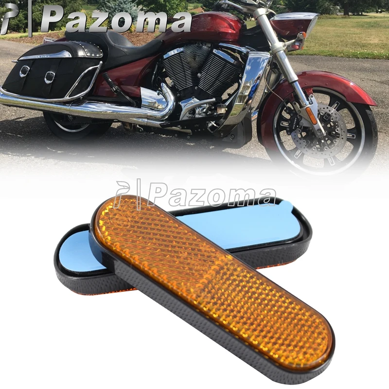 1 para nowy bursztynowy plastikowy widelec przedni motocykla suwak noga odblaskowa osłona odblaskowa ATV motorzy terenowe