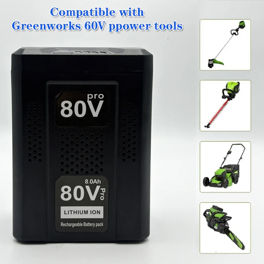 80V 6000/8000/10000mAh For Greenworks Ersatz Batterie PRO 80V Li-Ion Batterie GBA80150 GBA80150 GBA80200 GBA80250 GBA80300 GBA8