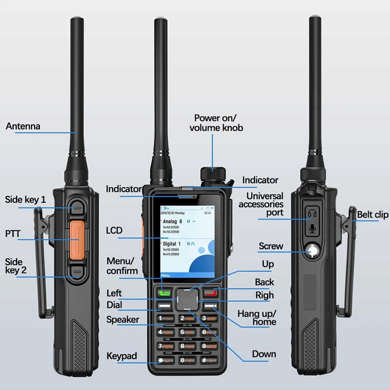 Super Sale AR-880 DMR Digital Walkie Talkie 10W IP67 Waterproof Dual Mode Analog Dual Band AES256 Dual Time Slot SMS VOX Ham Rad