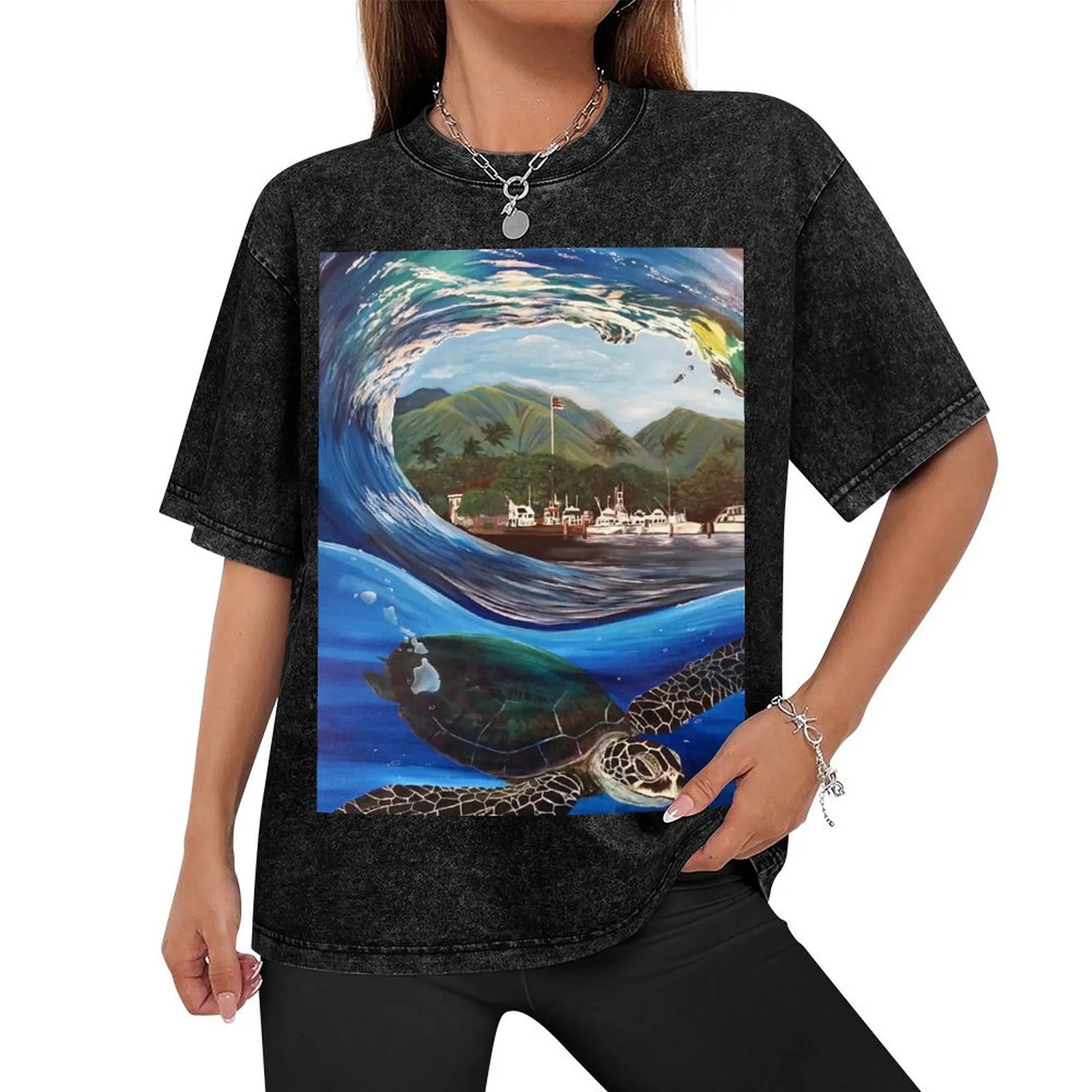 Lahaina Harbour Honu T-Shirt anime cute clothes plus size clothes korean fashion men t shirts high quality