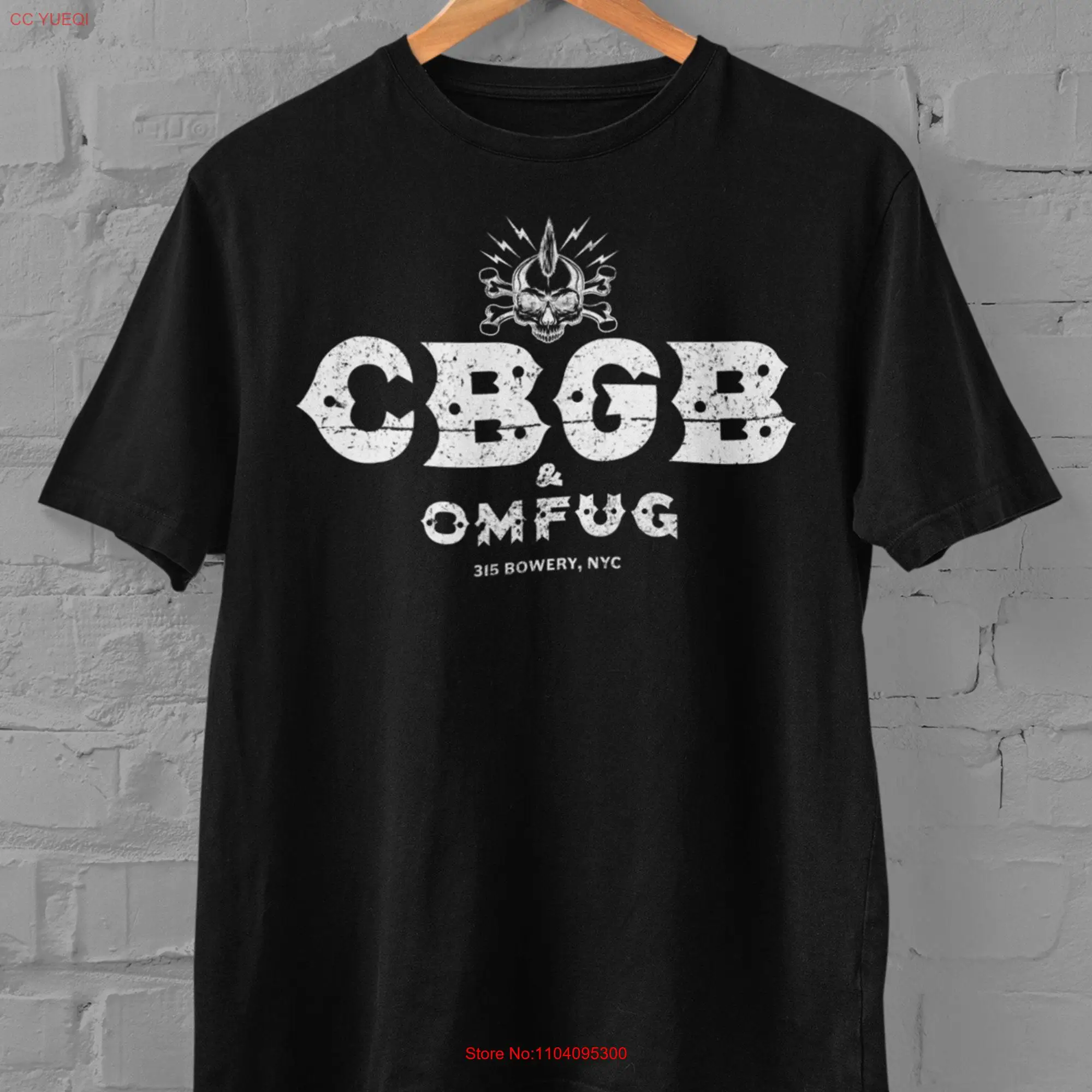 CBGB NYC The Birthplace of Punk Music Softstyle T Shirt long or short sleeves