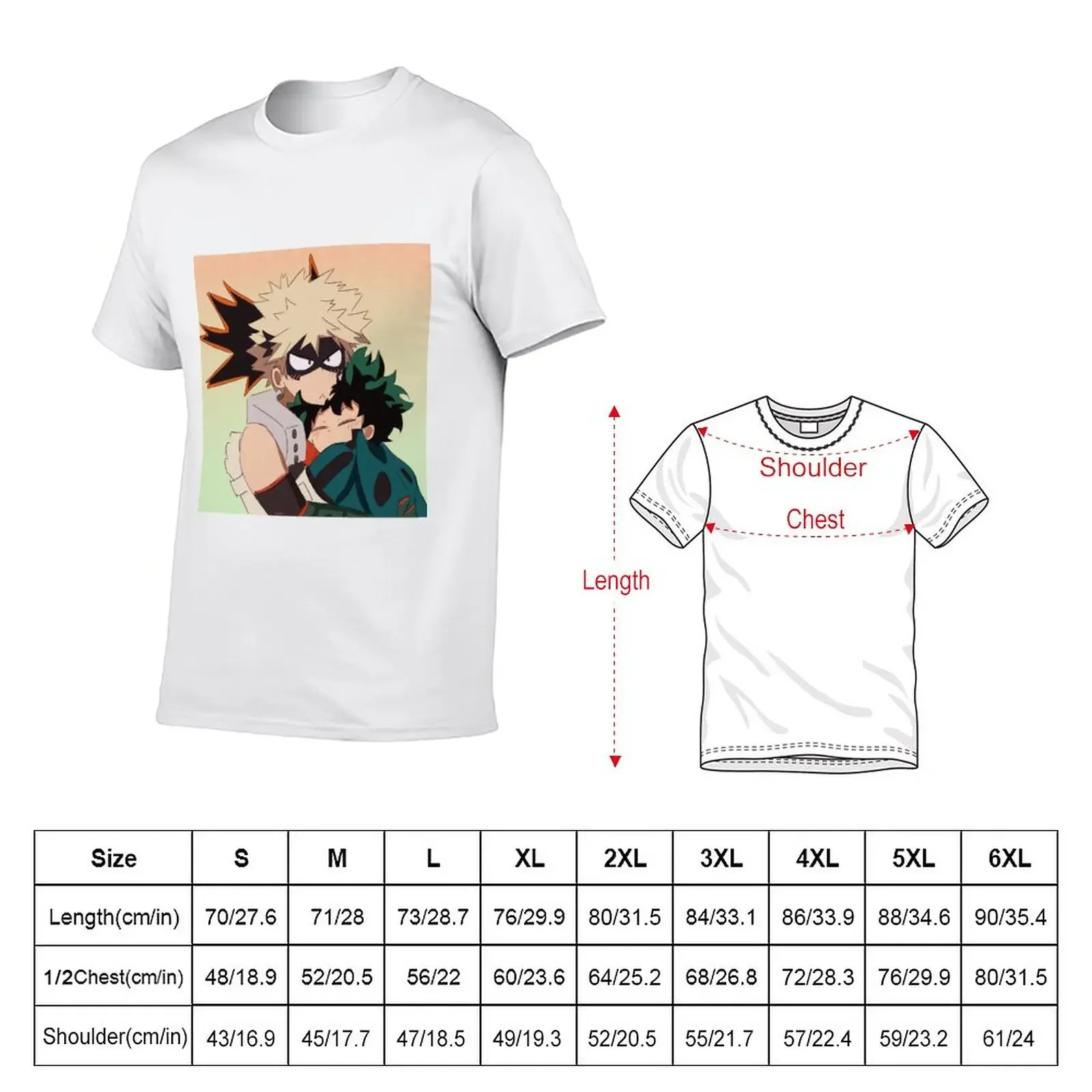 New Bakudeku Hug T-Shirt cute tops boys t shirts mens clothes