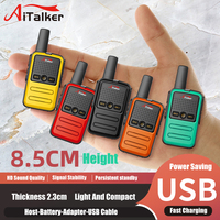 2Pcs Mini Gifts For Kids Two Way Radio UV5R 888S Plus Original Baofeng Pofung Transceiver Portable Walkie Talkie Talki Walki