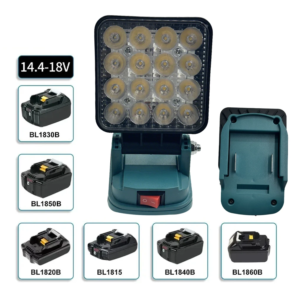 Linterna LED Makita para exteriores con modo emergencia