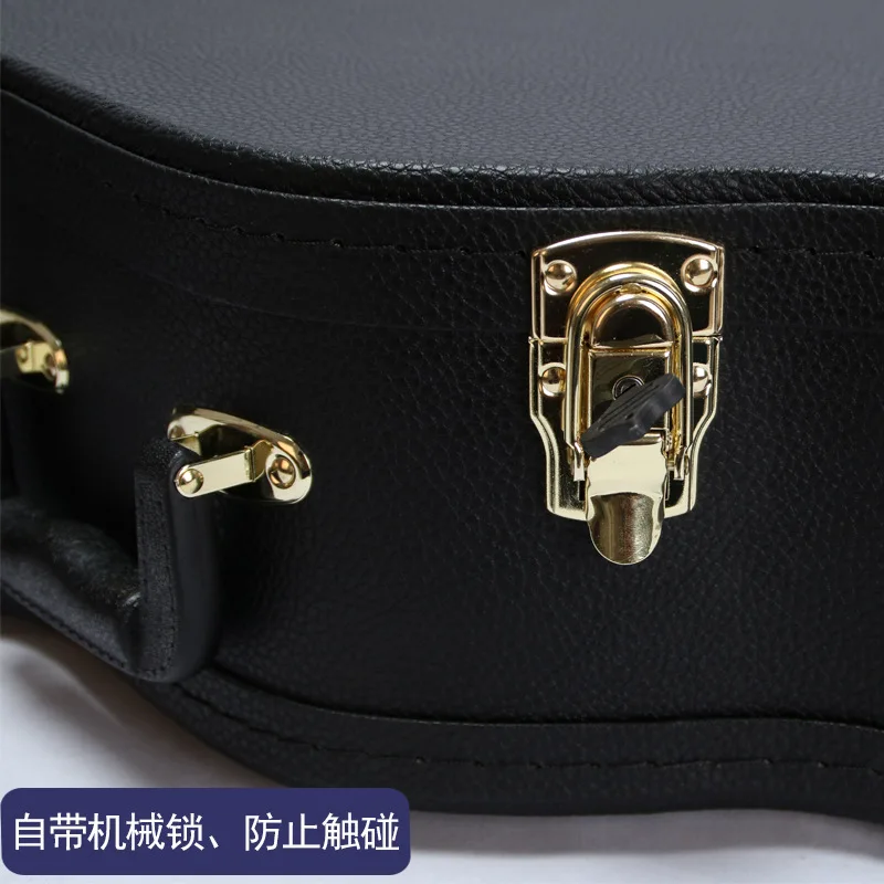 Guitar Case Wooden Acoustic Guitar Bag Waterproof Instrument Bag Pressure Resistant Guitar Bag Classical Flight 38-42 Inch