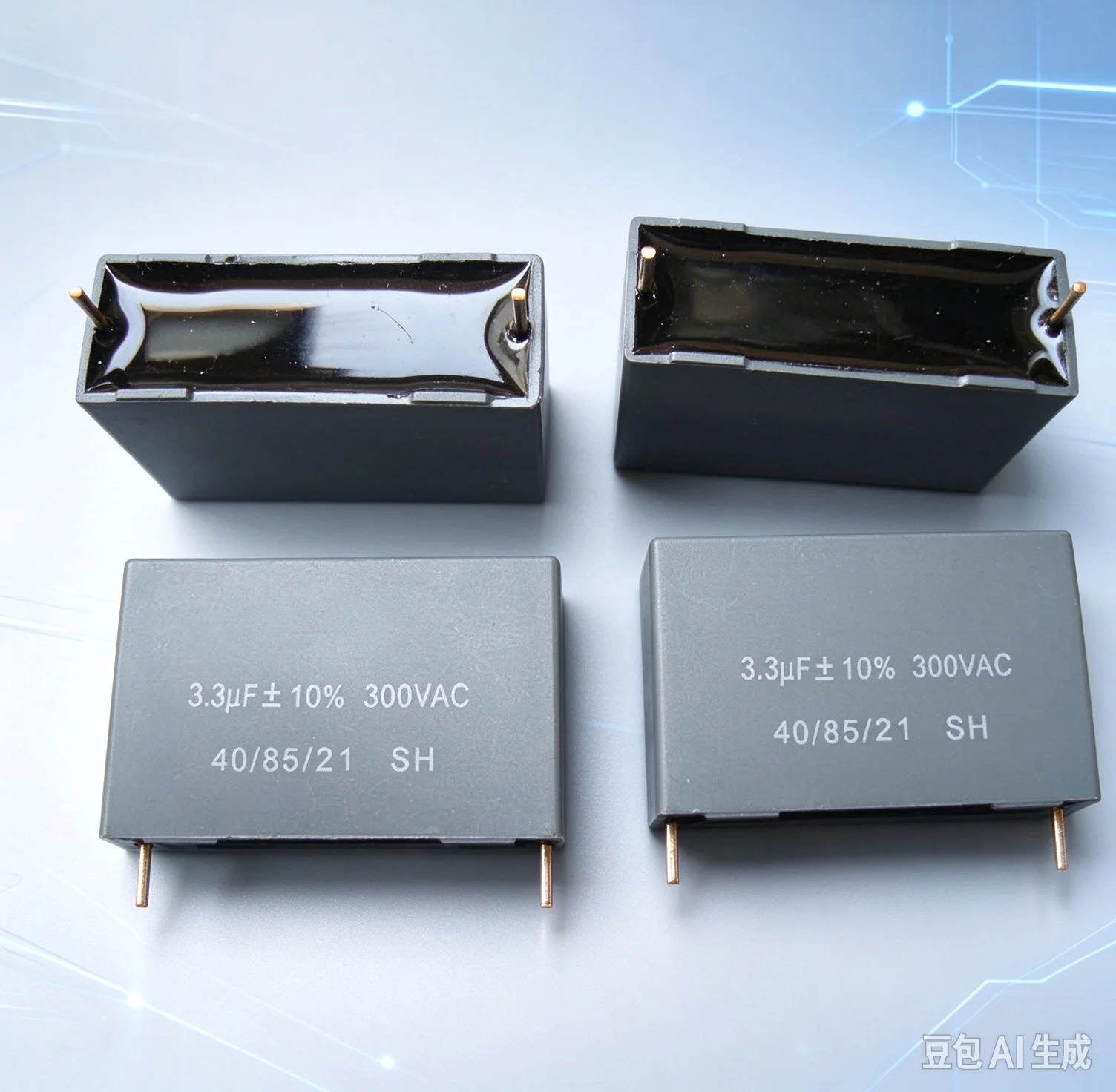 Genuine for GD 300VAC 3.3UF 1000V DC Copper Lead Non-Polar Crossover Capacitor  30pcs