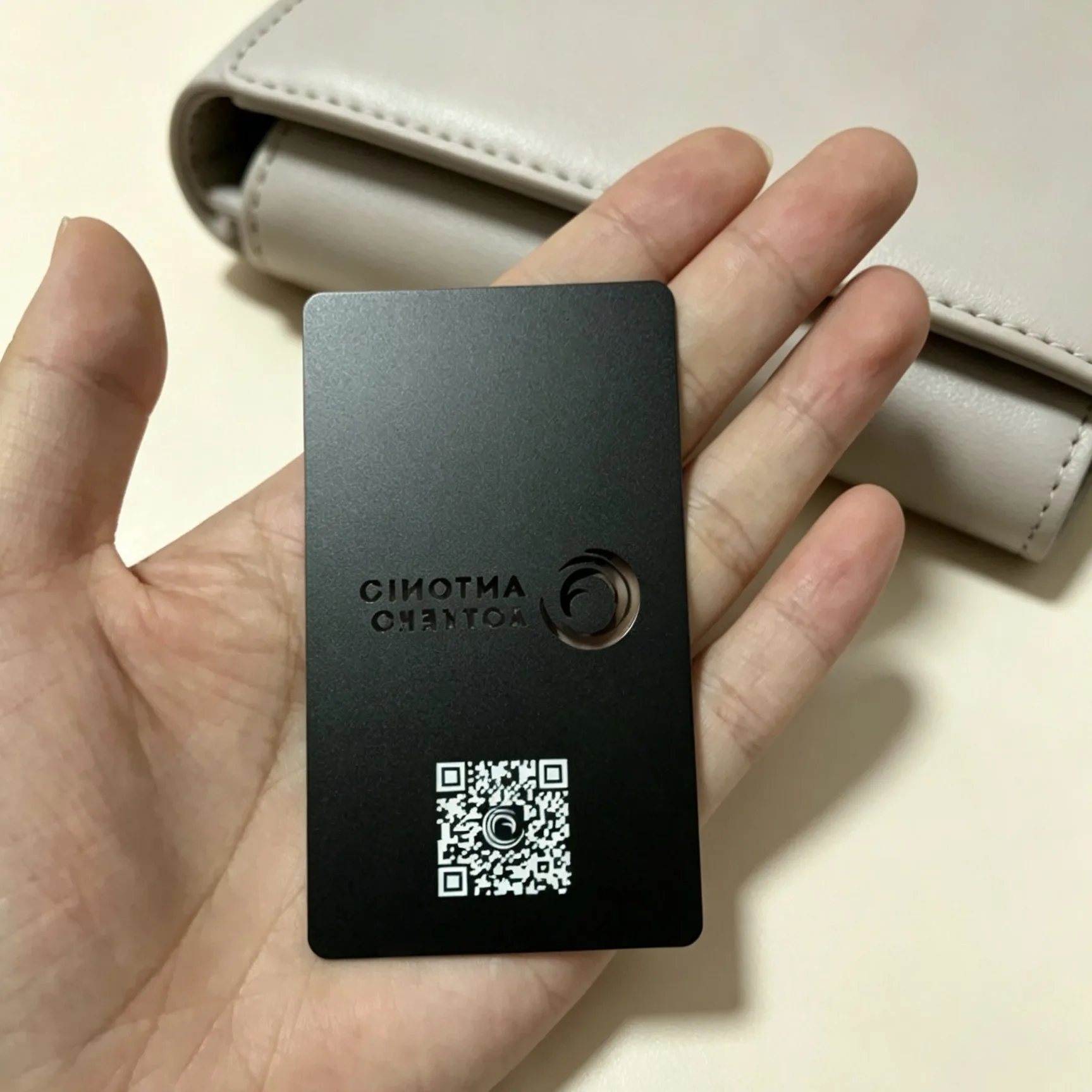 Black Subtle Pattern Metal Membership Card