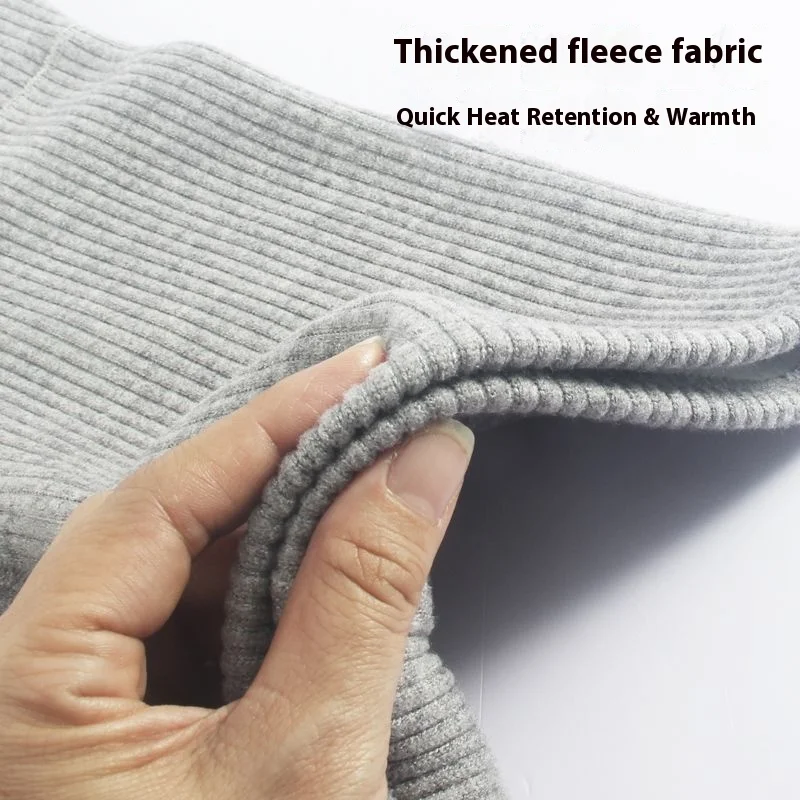 Hoge taille thermisch ondergoed heren katoenen stretch boxershorts winter warm lange been plus maat dikke fleece onderbroek comfortabel