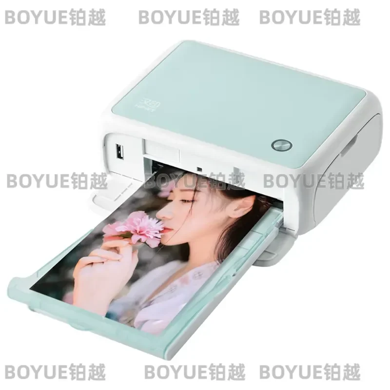 Portable 6 Inch AR Photo Printer High Definition 300dpi USB Sublimation Waterproof Dustproof Automatic Color Printing Device