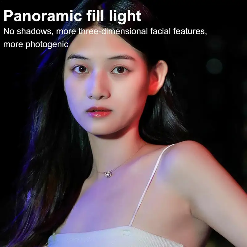 Phone Light Clip Portable 3-Levels Selfie & Fill Light Photo Light Battery-Powered Video Light Adjustable Brightness Clip-On For