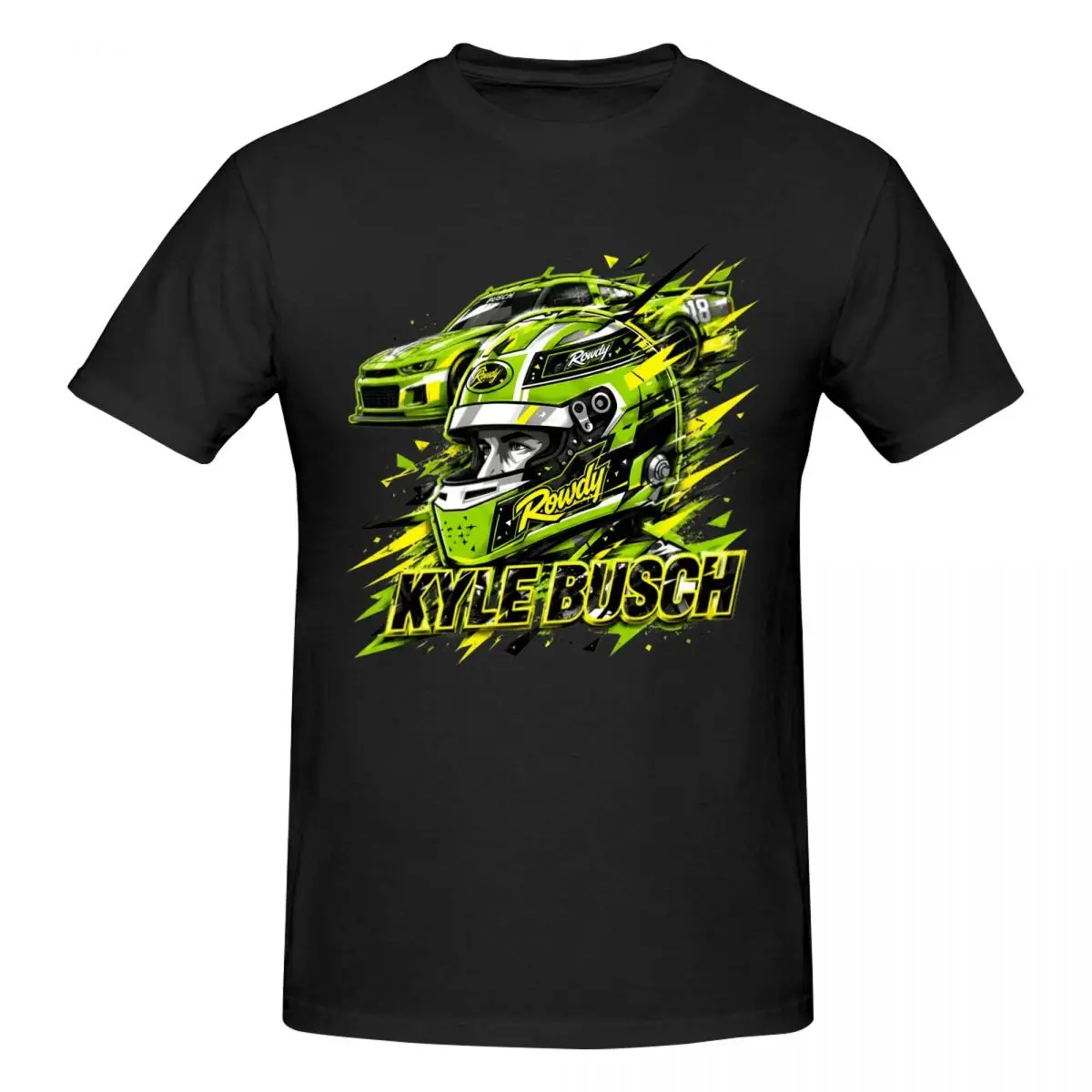 Kyle Busch 18 Racing Rowdy RIP Funny T Shirts Graphic Y2K Pops Quality T Shirts For Men Women Clothing