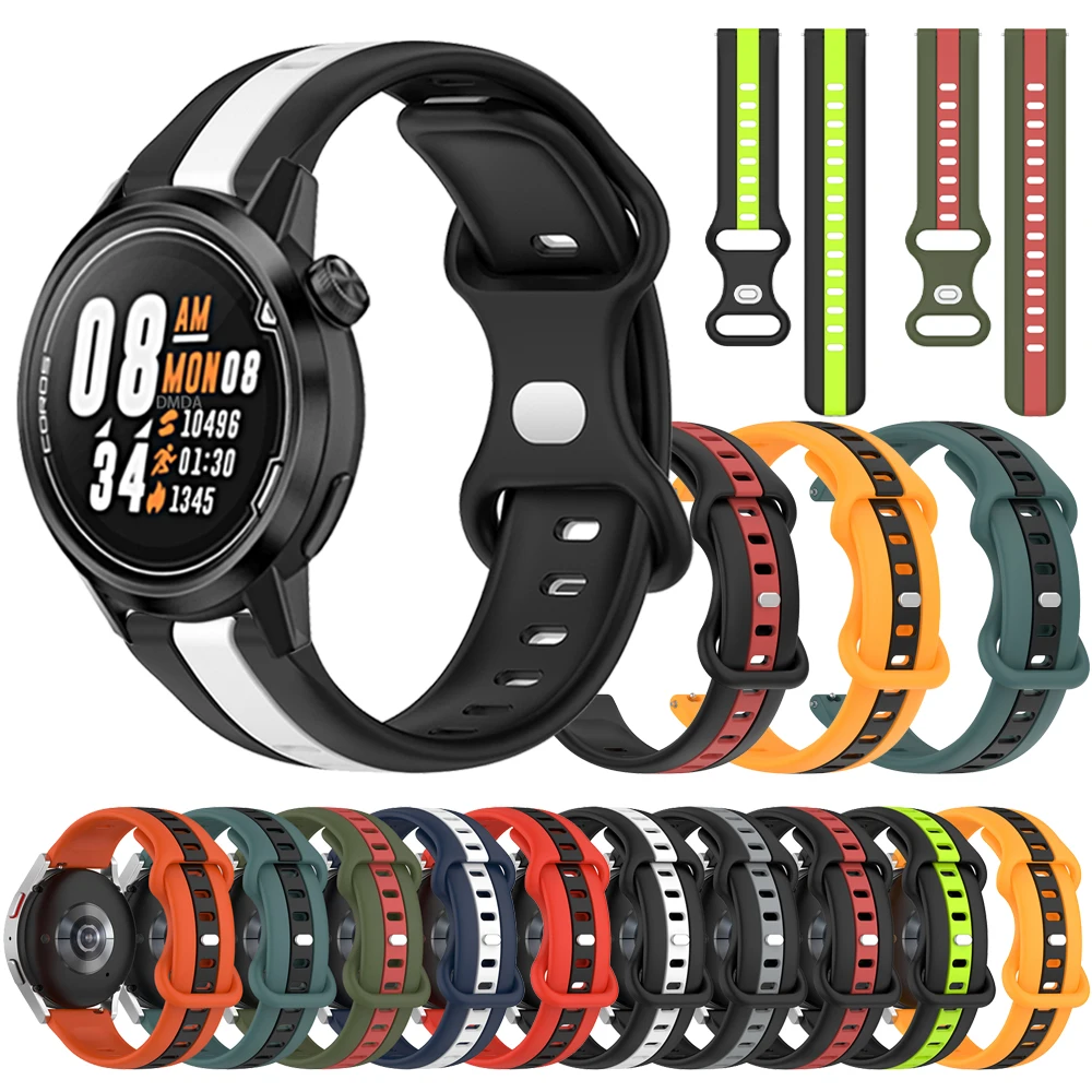 

Sports Rubber 20mm 22mm Strap For COROS PACE 2 Band For COROS APEX Pro APEX 46mm 42mm Silicone Breathable Replacement Accessorie