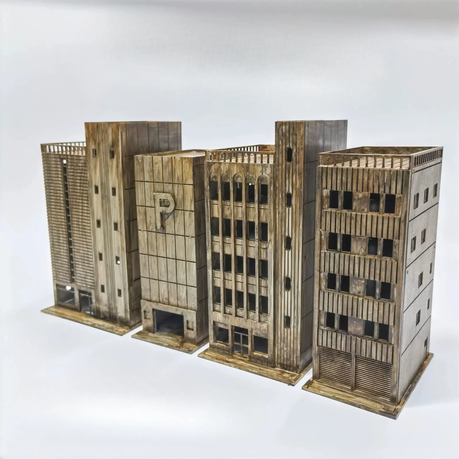 1/150 Scale Diorama Japanese Architectural Model City Street High Rise Scene Model Sand Table Scene Building Accessories