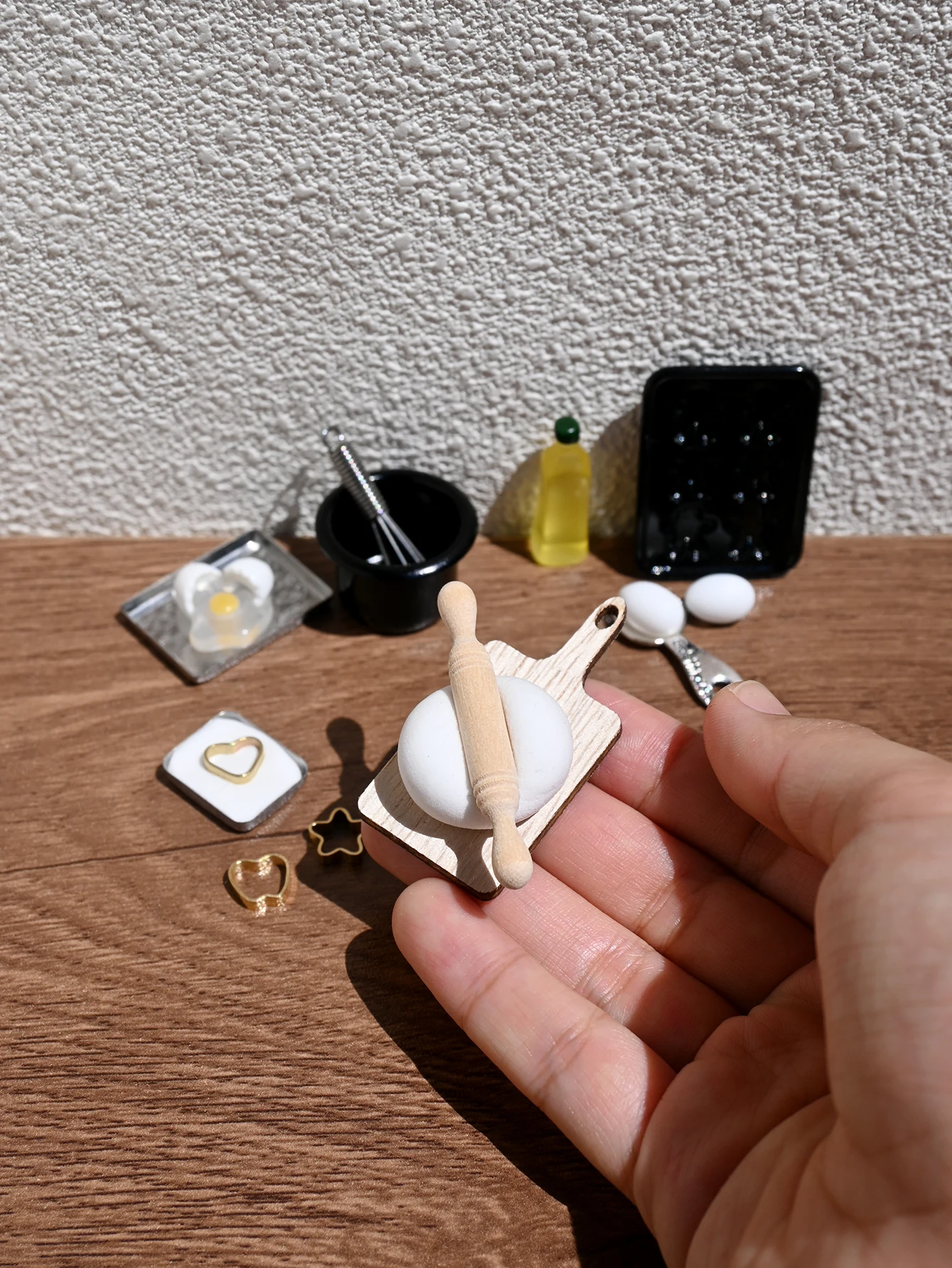 A Miniature Baking Set Decoration, Dollhouse Accessories, Model House Decoration, Model House Accessories, Photography Props, Micro Landscape Decorations, Miniatures Decoration, Small Gifts, Giveaways, Home Decor Items