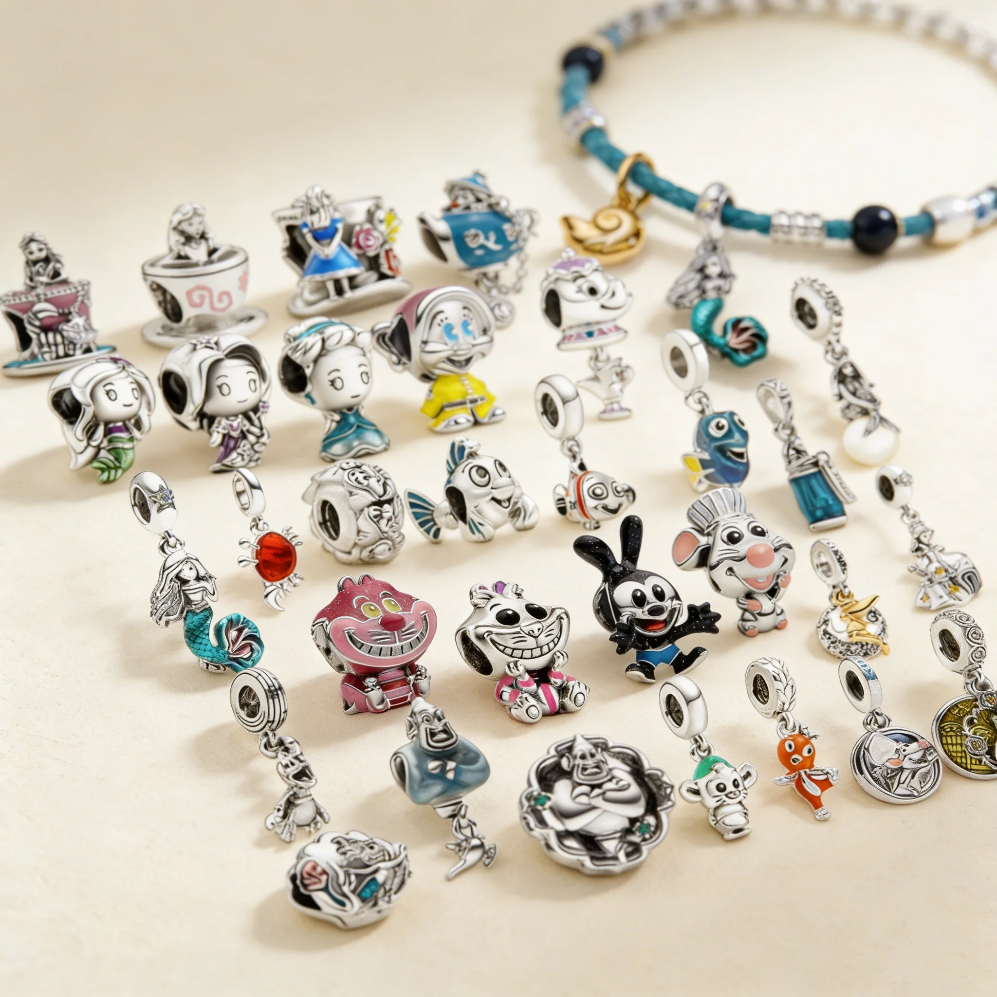 

Бусины-подвески «Красавица и чудовище», «Русалочка», «Стич», «Дамбо», «Шарм» для браслетов и ожерелий, бусины для самостоятельного изготовления украшений, подарок для женщин