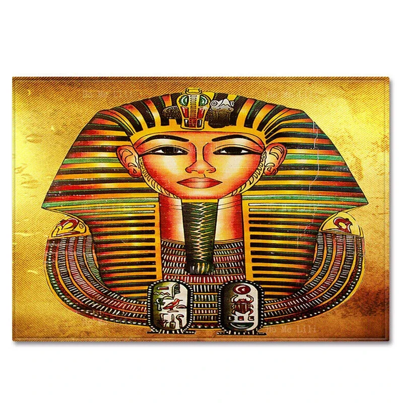 שטיח sphinx המצרי שטיח רצפת שטיח בגודל שונים בגודל פלאנל רך אזור שטיח ללא החלקה