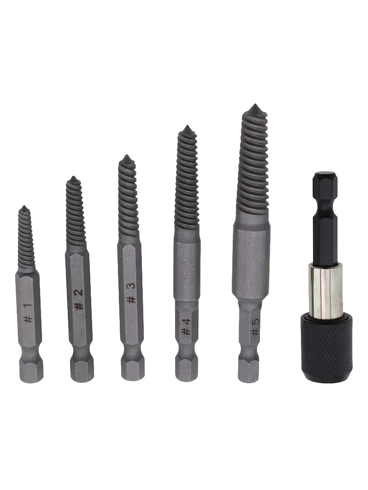 Innovative 6 Piece Screw Extractor Kit Designed to Address Common Issues with Damaged or Stuck Hardware Quickly and Effectively