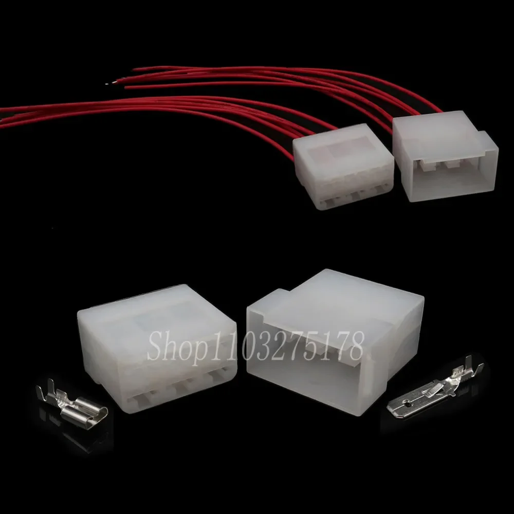 1 Set 6 Pin 880297-1 180906-0 180906-1 Automotive Connector Auto Socket With Terminal For Cars Motocycles