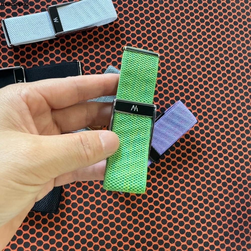 New Color For Whoop 5.0 Strap Wristband Nylon Woven Elastic Whoop mg Sport Replacement Strap with Bright Silver Metal U-Shaped