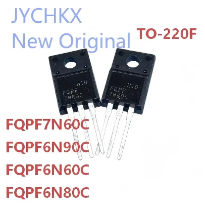 10/PCS FQPF6N60C FQPF6N80C FQPF6N90C FQPF7N60C TO-220F Field effect tube In Stock
