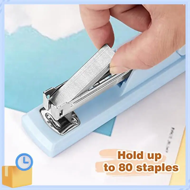Popular 1 PCS Stapler Office Stapler For Desk Portable Durable Staplers Office Supplies (Blue)