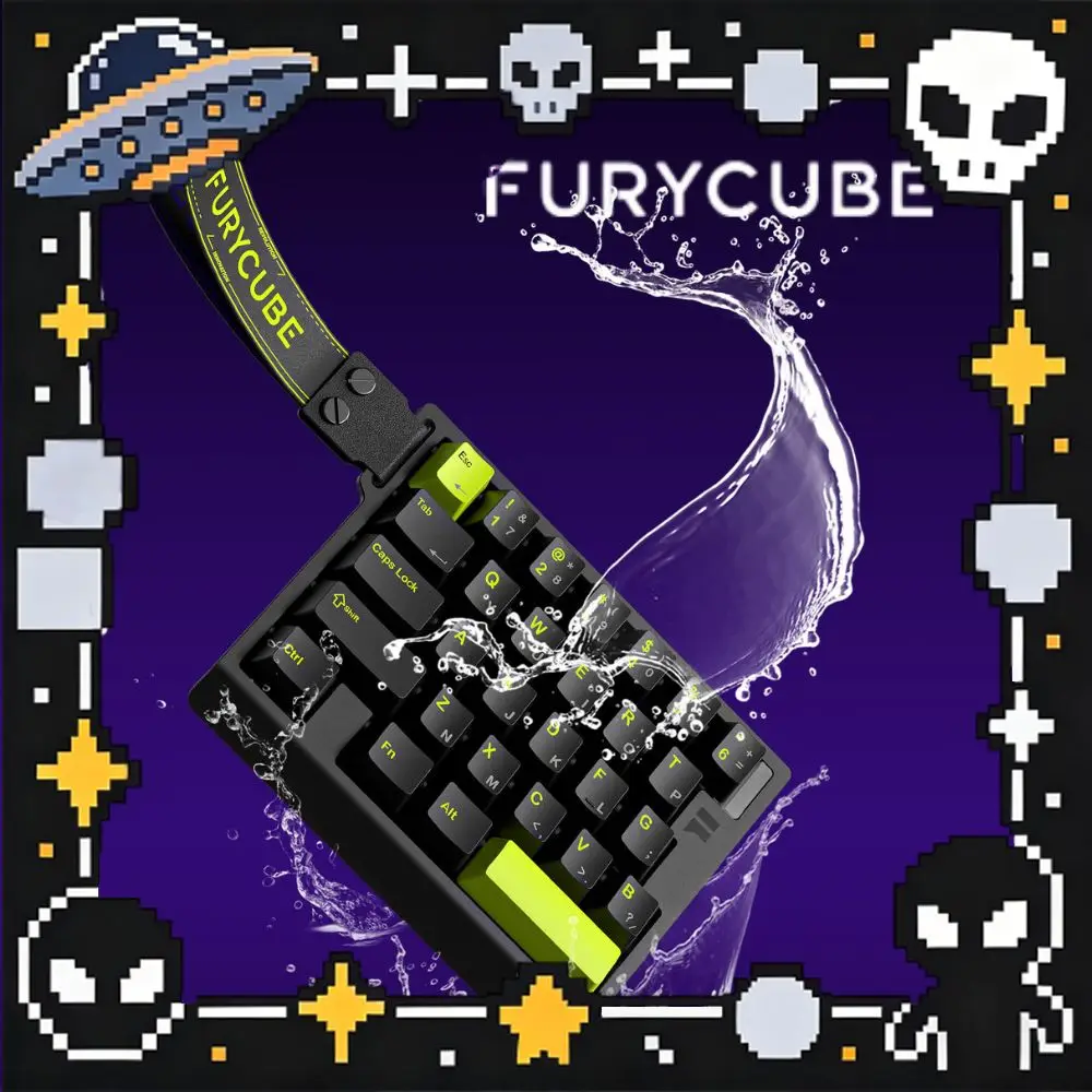 FURYCUBE M30HE Single-Handed Magnetic Switch Keyboard M68HE Wired FPS Esports Gaming Keyboard 0.1ms Ultra-low Latency Pc Gamer