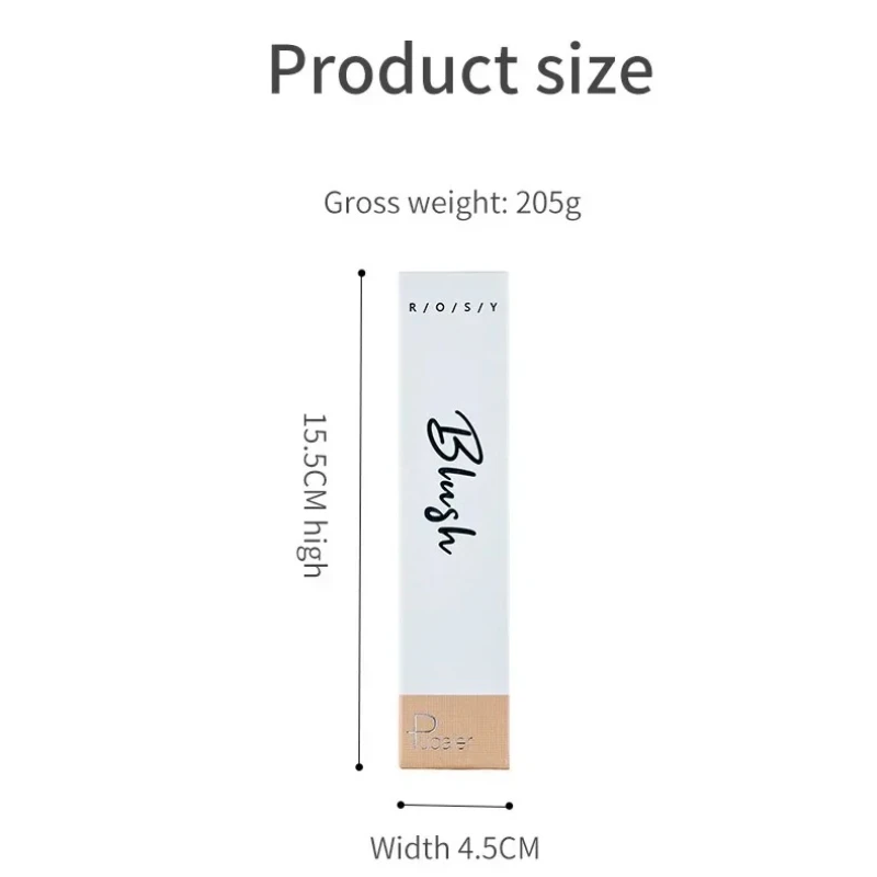 Free Shiping Face Multi-functional Matte Liquid Blusher Makeup Natural Contouring Blush Powder Single Color Nude Blush Stick Red