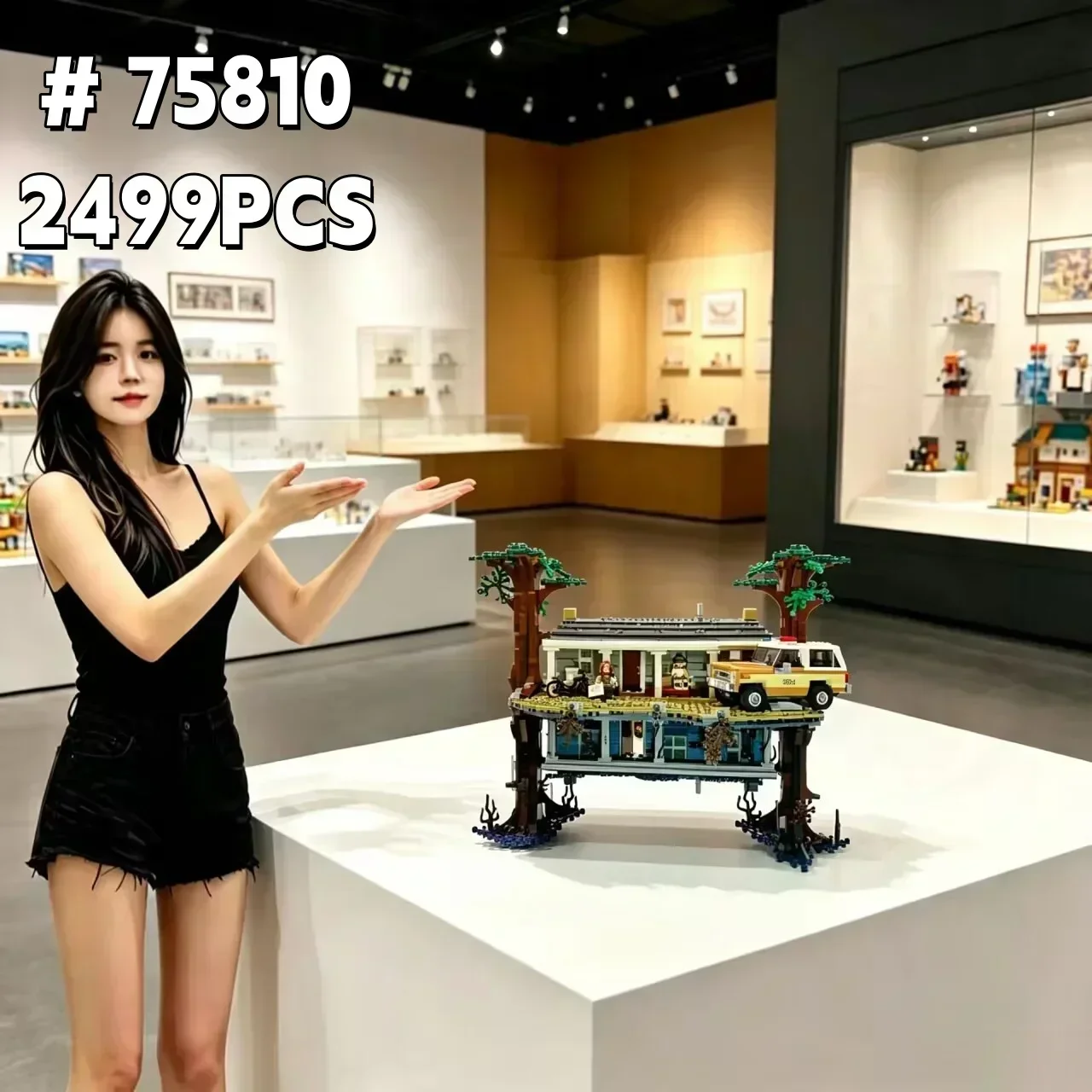 2026NEW 2499PCS  Double-Sided Upside Down Tree House Building Blocks, Large Scale Scene Model Kit, DIY Assembly Bricks