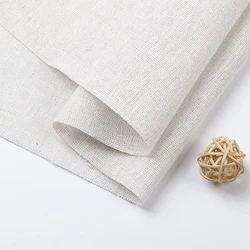 150x50/500cm Japanese Korean Solid Color Cotton Linen Fabric For Decoration Cloth Cushion Cover DIY Handmade Tablecloth TJ20577