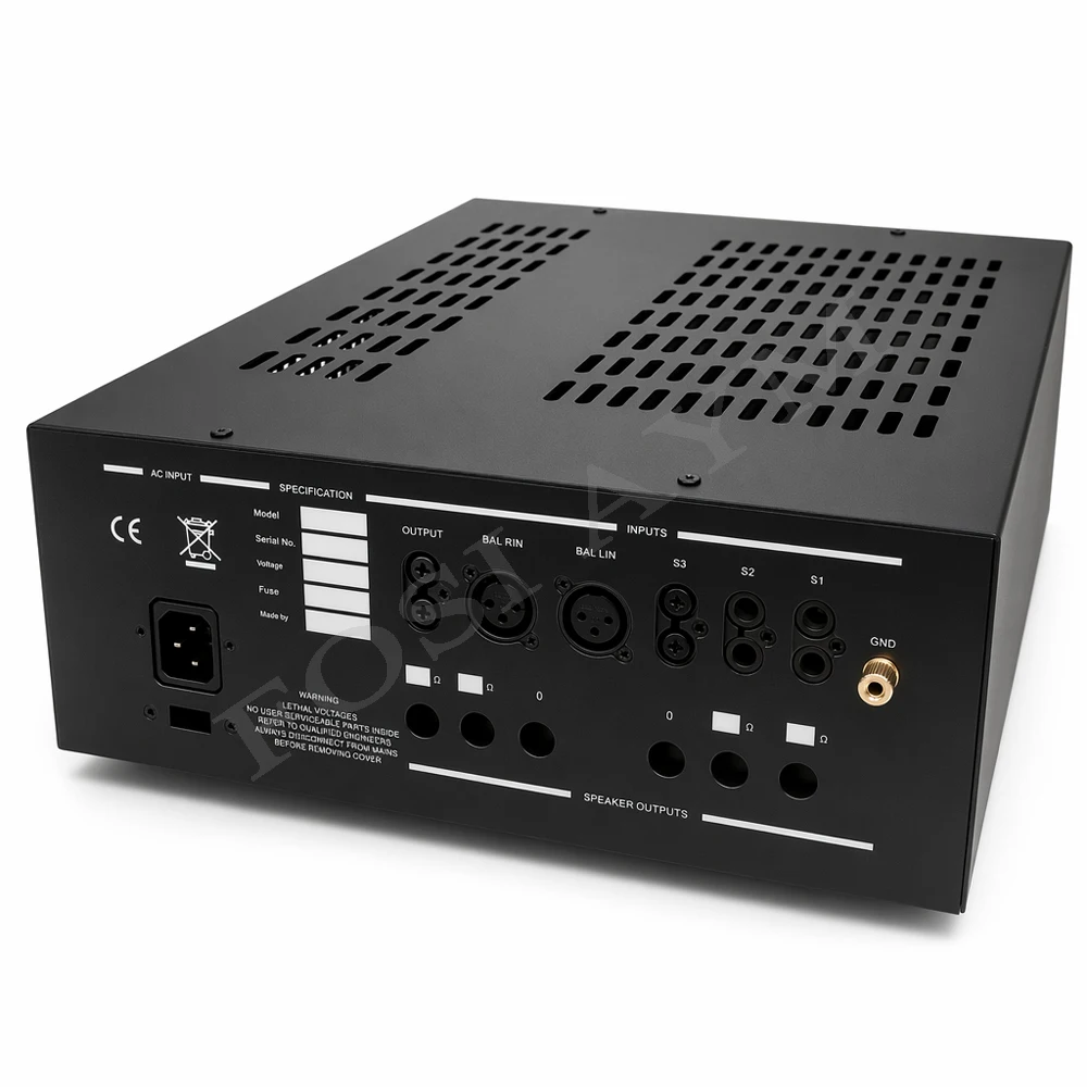 FOSI AYM 390x330x150mm AN M2 Aluminum Amplifier Chassis VU Meter Tube Pream Case Compatible AN P1 P2 KIT-4 Audio Enclosure - view 2