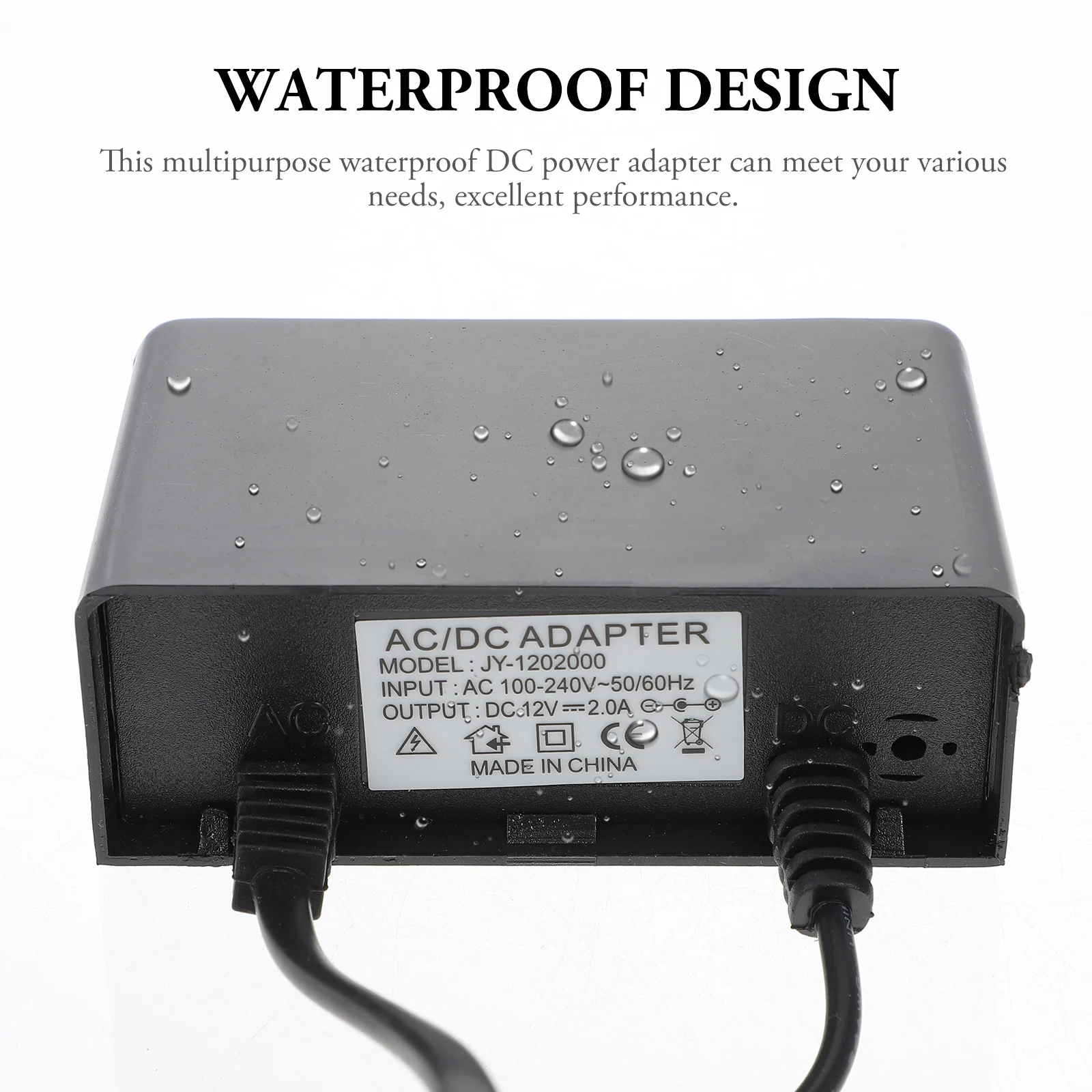 

Rain-Proof Waterproof Power Adapter for LED Light Dc Power Supply Eu Plug Stable Output Outdoor Usage Efficient Design