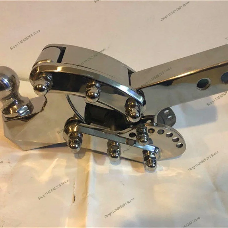 Car Towbar Square Port Tow Hook 304 Stainless Steel Adjustable Tow Hook Height Adjustable