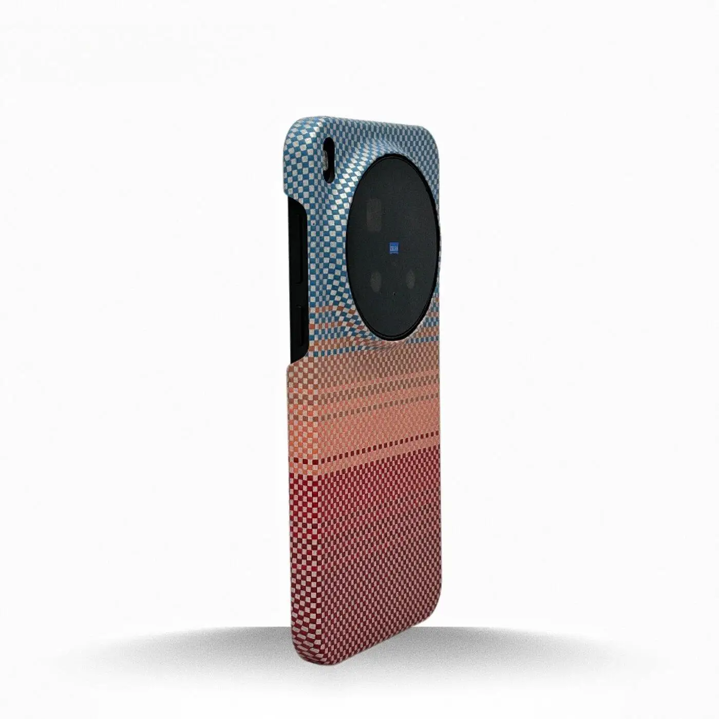 Slim Frameless Kevlar Carbon Fiber Sunset Pattern Phone Case For VIVO X300 Ultra Pro X300S For Magsafe Magnetic Charge PC Cover