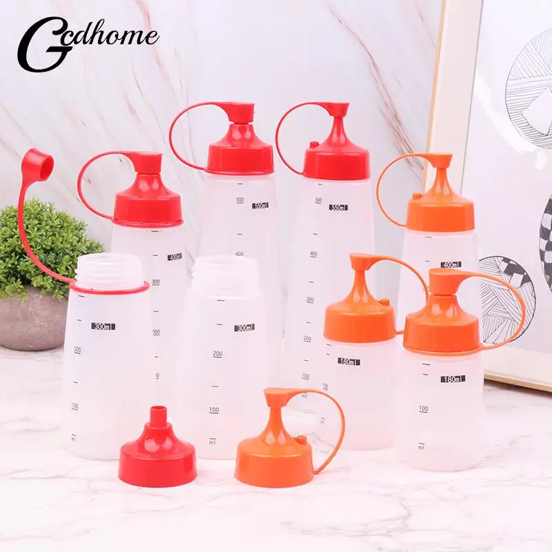 Condiment Squeeze Bottles,Durable Plastic Squeeze Squirt Bottle For Ketchup,BBQ,Sauces,Syrup,Dressings,Sauce Bottle