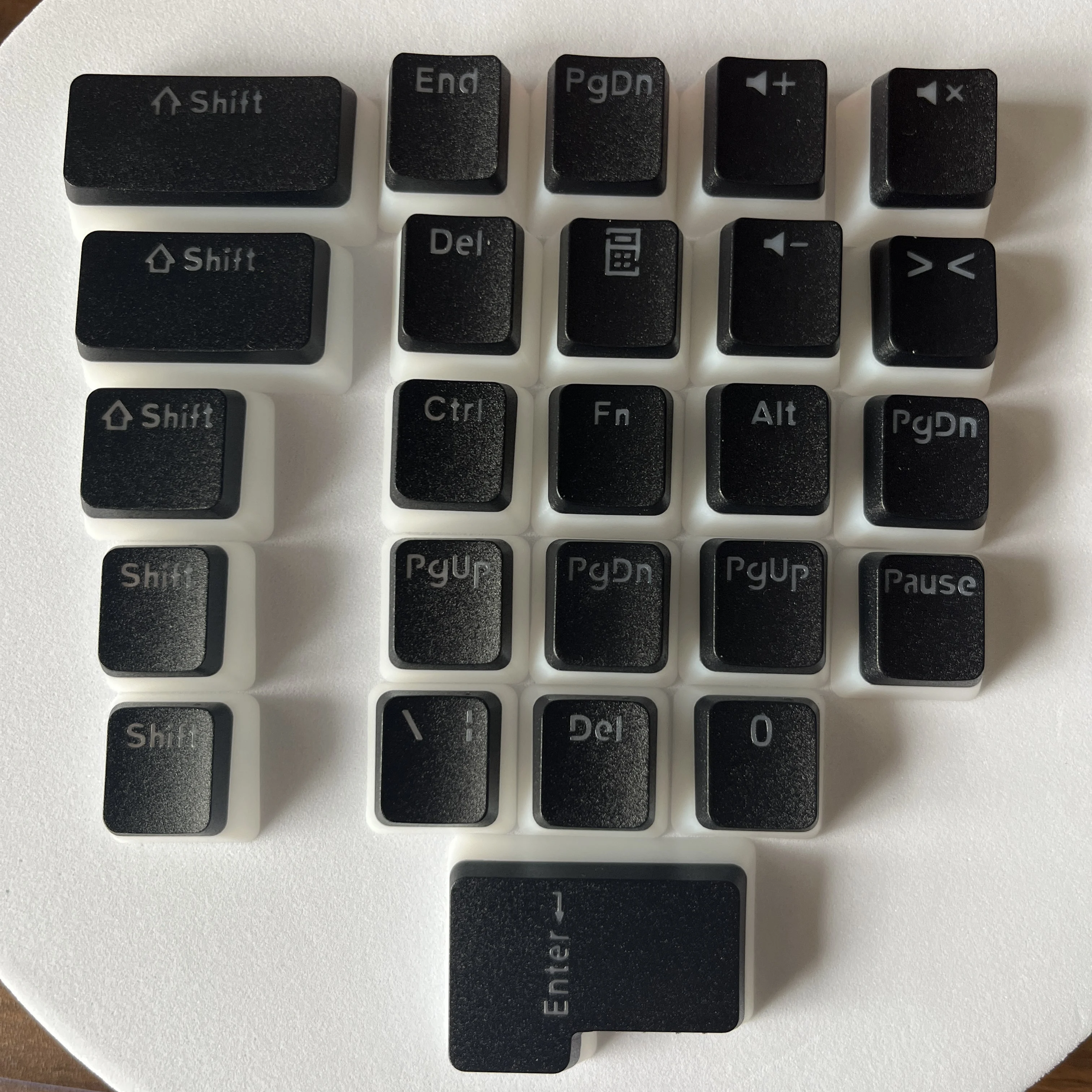 Special size key cap pudding keycap supplement key