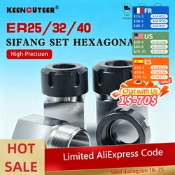 เครื่องแกะลายบล็อกสี่เหลี่ยม er/ 25/ 32/40บล็อกตัวยึดแบบหนีบที่จับชิ้นงานสำหรับแกะสลักเครื่องสลัก mesin bubut CNC