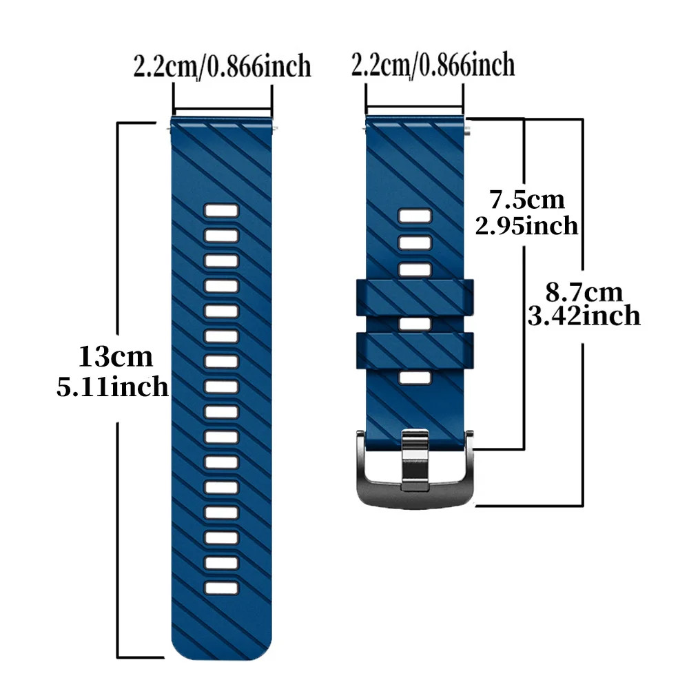 22 مللي متر حزام سيليكون لساعات Suunto 5 9 الذروة لينة استبدال معصمه لسباق Suunto/الأشرطة العمودية للرجال والنساء