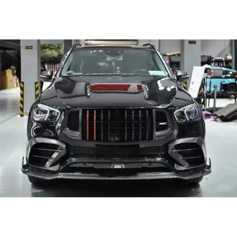 Carbon Fiber Auto Parts for 2020-2022 GLE Coupe 63/53/450 Upgrade Bra-bus Body Kit Car Bumper Rear Diffuser