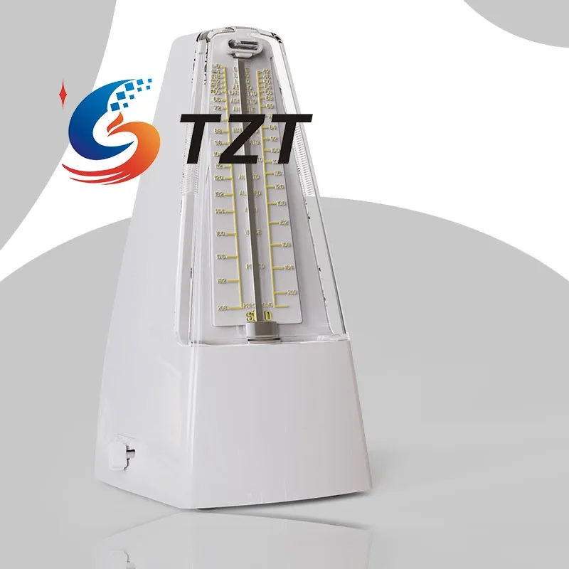 TZT Black Mechanical Metronome 40-208 Beats Metronome with Metal Movement for Piano/Zheng/Violin/Guitar (without Brand Logo)