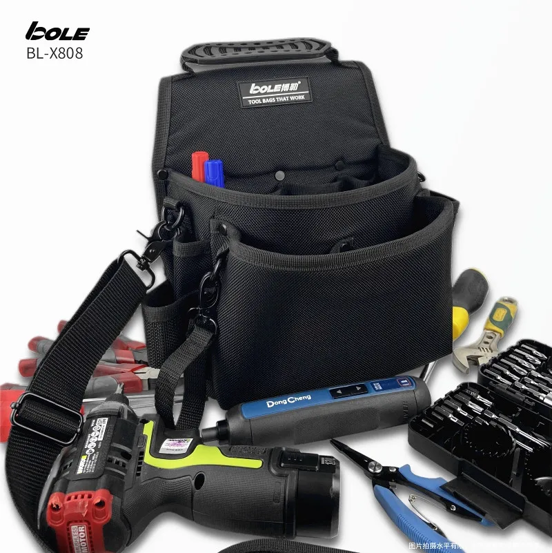 

BOLE Ballistic Nylon material High-End Tool Bag Reinforced With High-Quality Single Shoulder Crossbody Waist bag Multifunctional