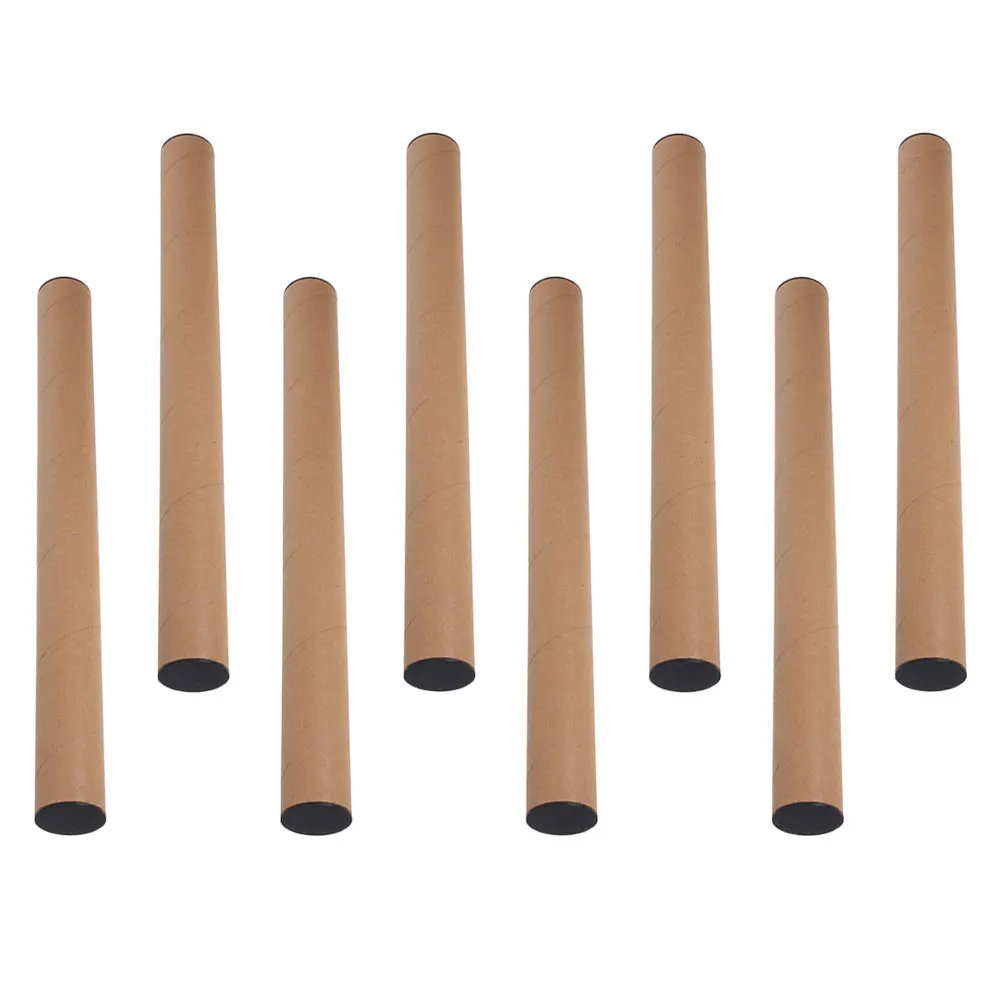 8 Pcs Express Protection Paper Tube Packing Tubes Material Cardboard Poster Paint Storage Painting Supplies