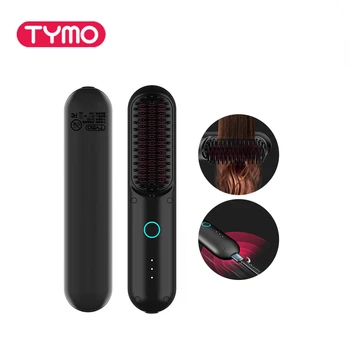 Image New Tymo wireless electric hair brush professional straight hair brush negative ion hair care styling