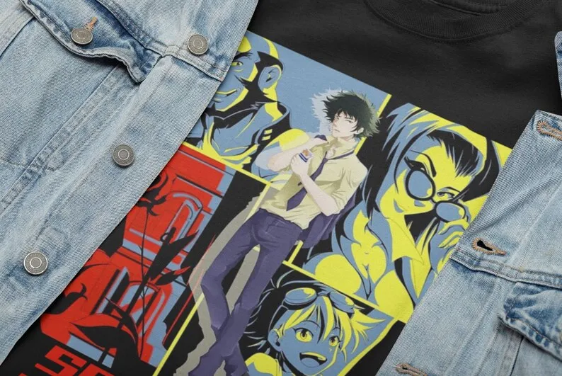 Anime retro T-shirt, 100% cotton, all sizes for men and women Comic lovers