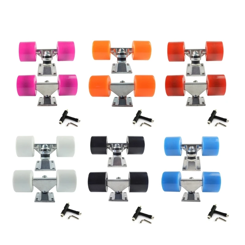 Skateboards Wheel Bracket Bridge Base and PU Wheel Skateboards Accessories