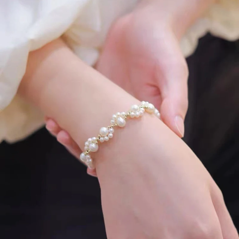 Imitationsperlen-Armband für Frauen, süße süße Kätzchen-Klaue, handgefertigt, verstellbare Öffnung, Armband, Student, Freundschaft, Schmuck, Geschenk – Detail 10