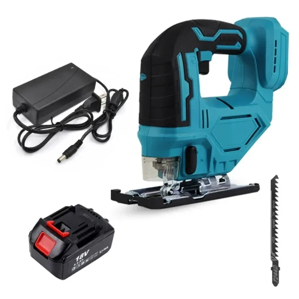 

Cordless Electric Jig Saw Portable Multi-Function Jigsaw Woodworking Power Tool Adjustable Woodworking for Makita 18V Battery