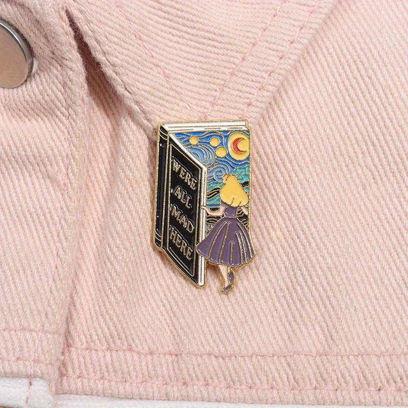 Fairy Tale Books Enter The Fantasy World, Creative Brooches, Badges, 3D Paintings, Clothing Accessories, Metal Badges, Brooches image 6